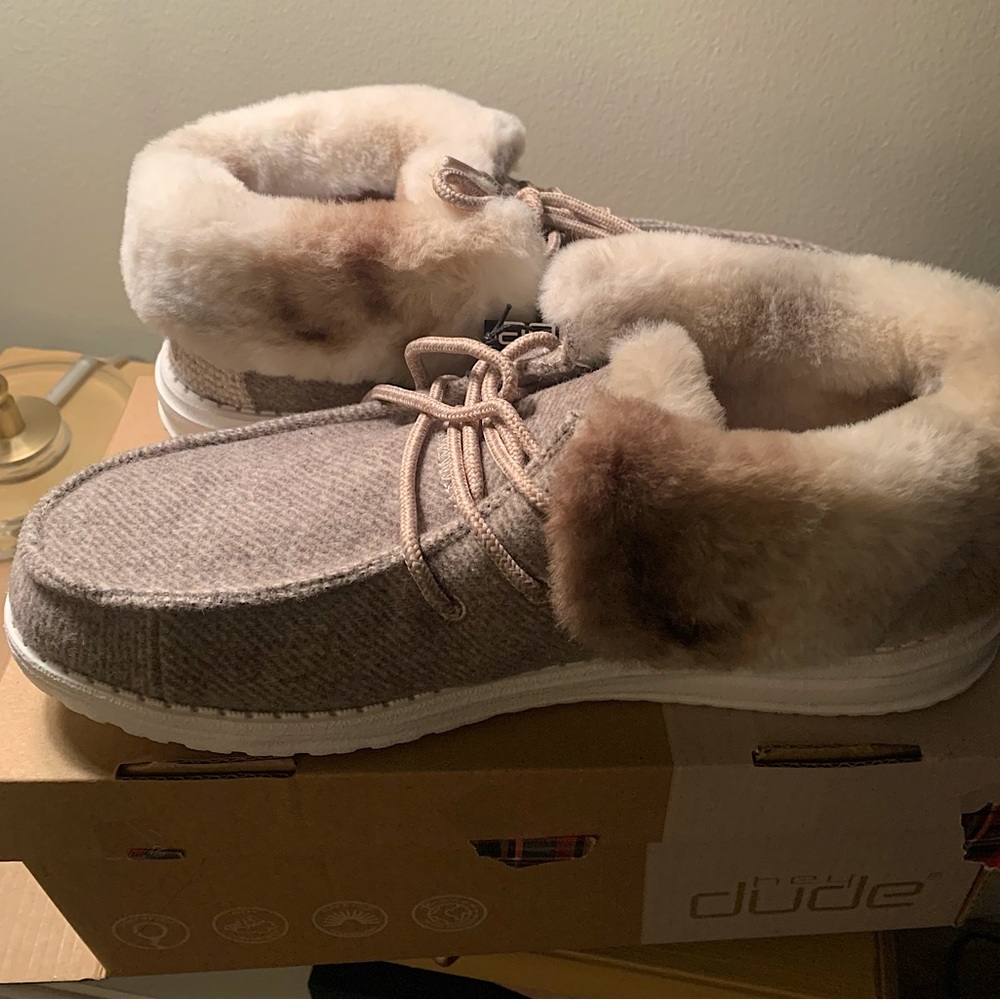 Hey Dude - Britt Coffee Dye Booties size 10